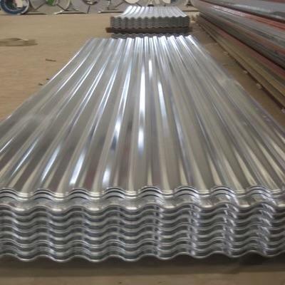 Plain aluminium roofing sheet 12/16 in silver - corrosion resistant roofing for coastal areas in Ghana